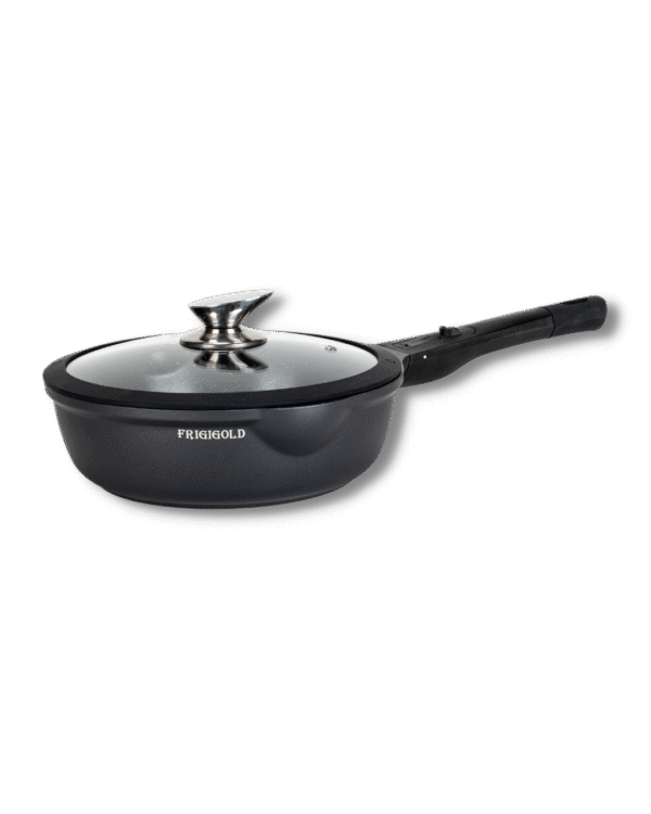 Frigideira WOK Frigigold 24cm + Tampa com Borda de Silicone Super Resistente